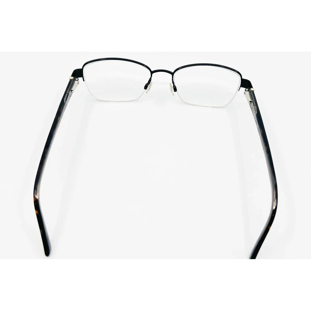 Bebe Eyeglasses Womens Black Semi-Rimless Tough Cookie BB5127 52-16-135